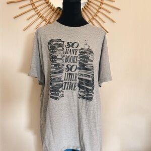 Port and Company Gray Book Lover's Tee